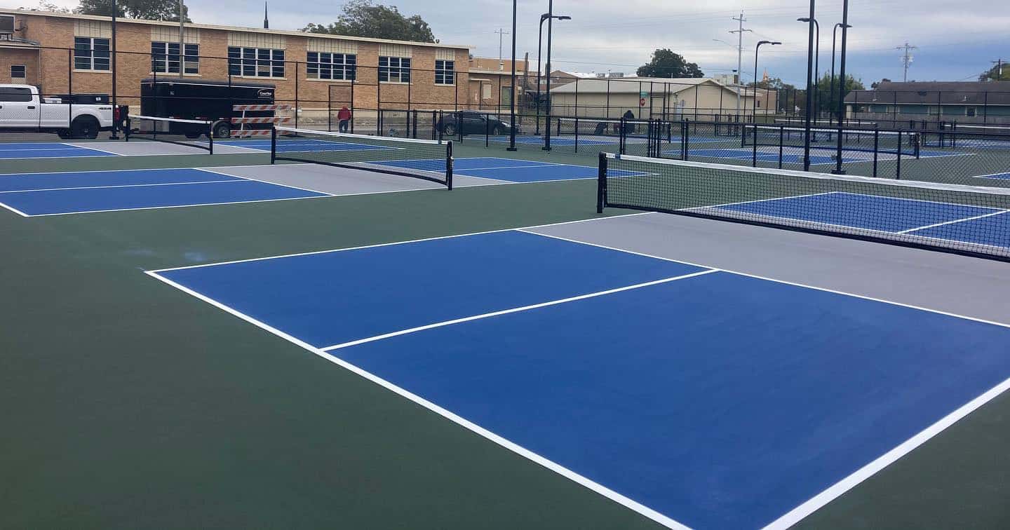 Pickleball court installation City of Sequin