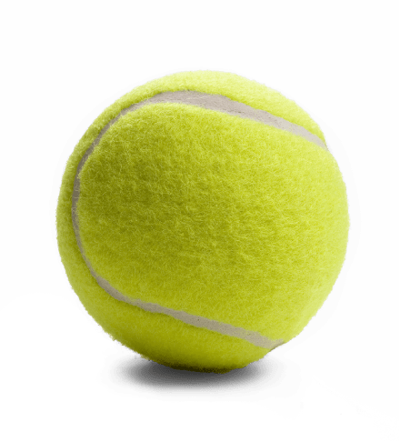 Vector of tennis ball with shadowing