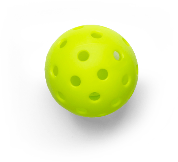 Image of yellow pickleball