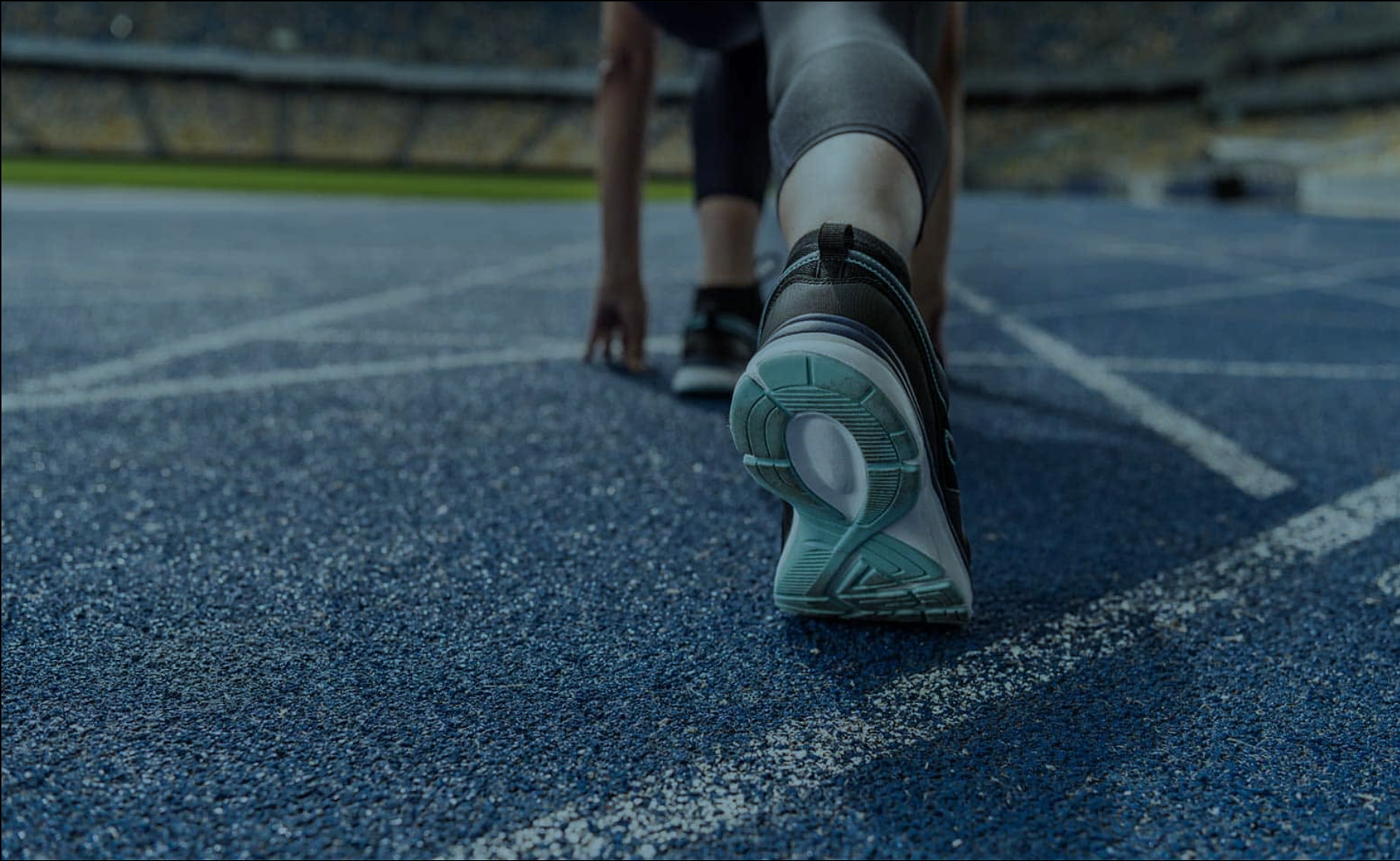 Runner on newly resurfaced track