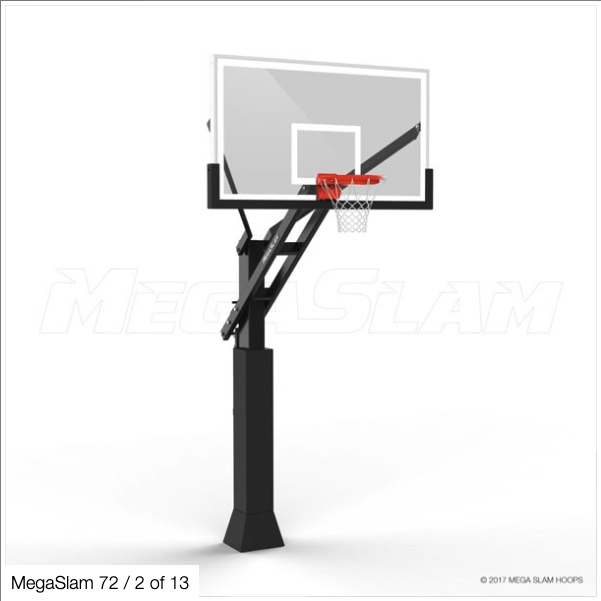 CourTex MegaSlam Basketball Hoop