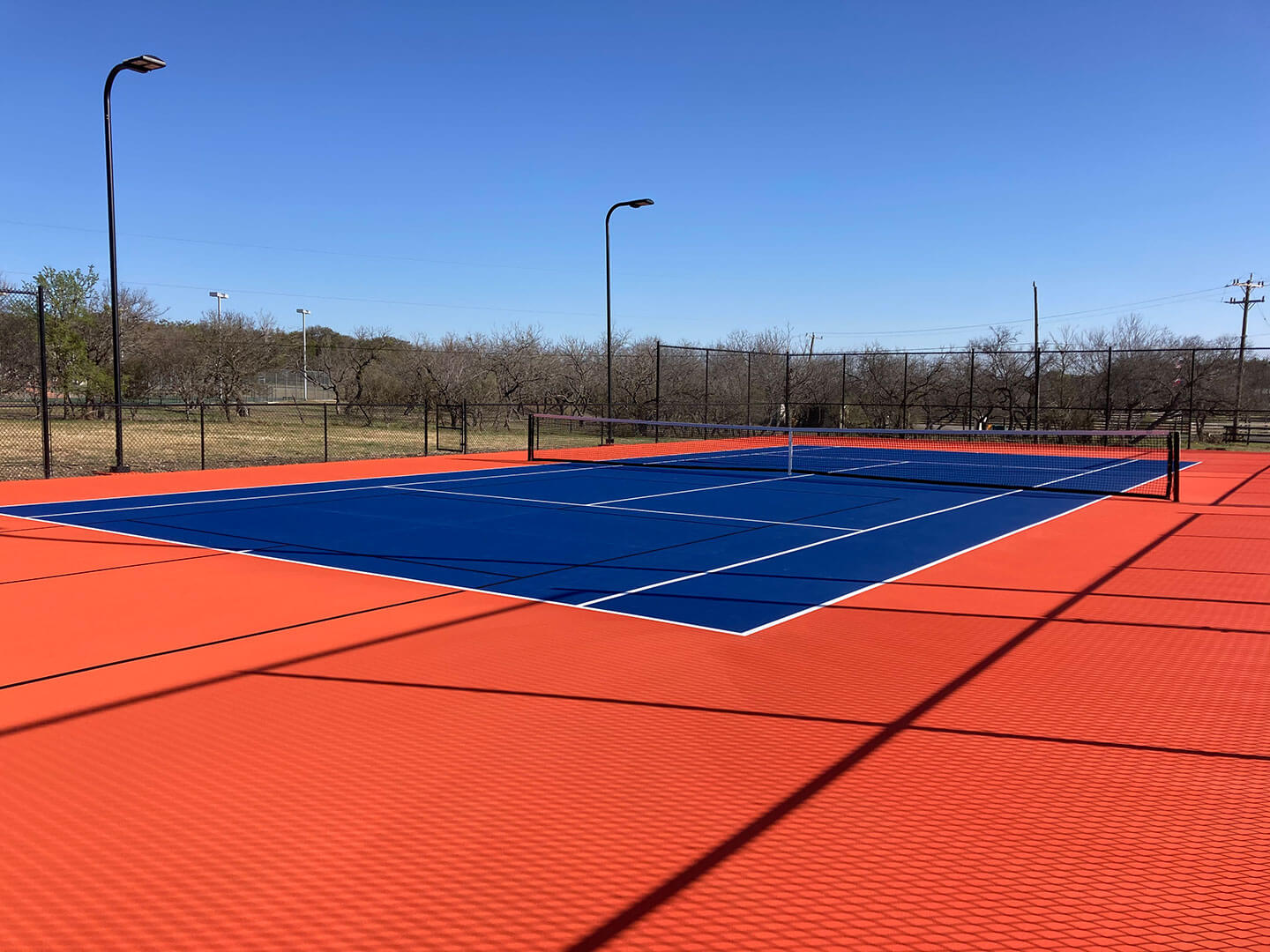 Tennis, blue, red